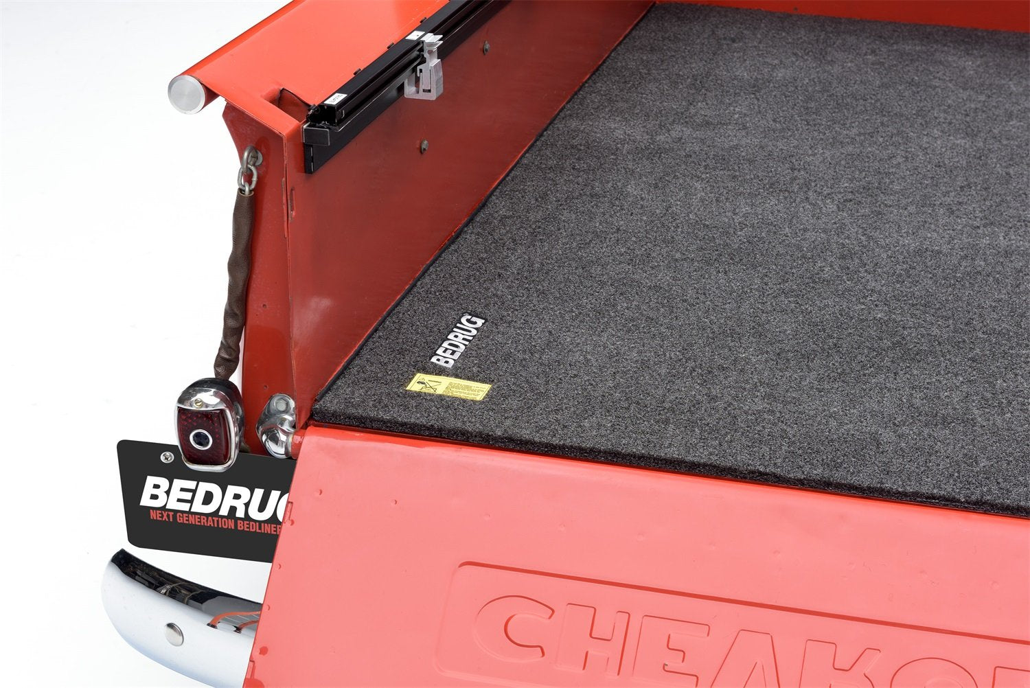 BedRug BMX00D surface resists oils and spills for easier cleanup.