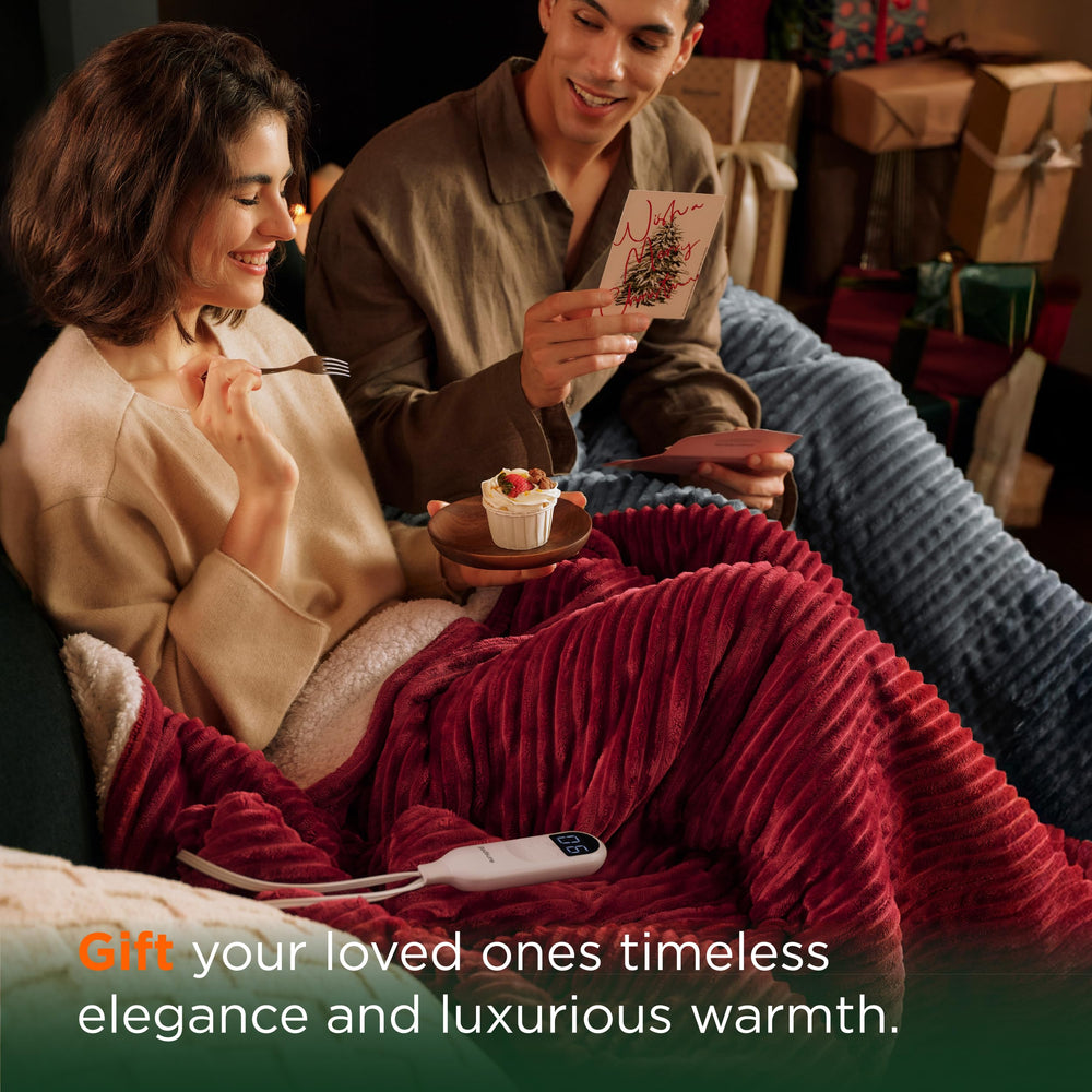 Bedsure GentleSoft Twin gift-ready grey blanket
