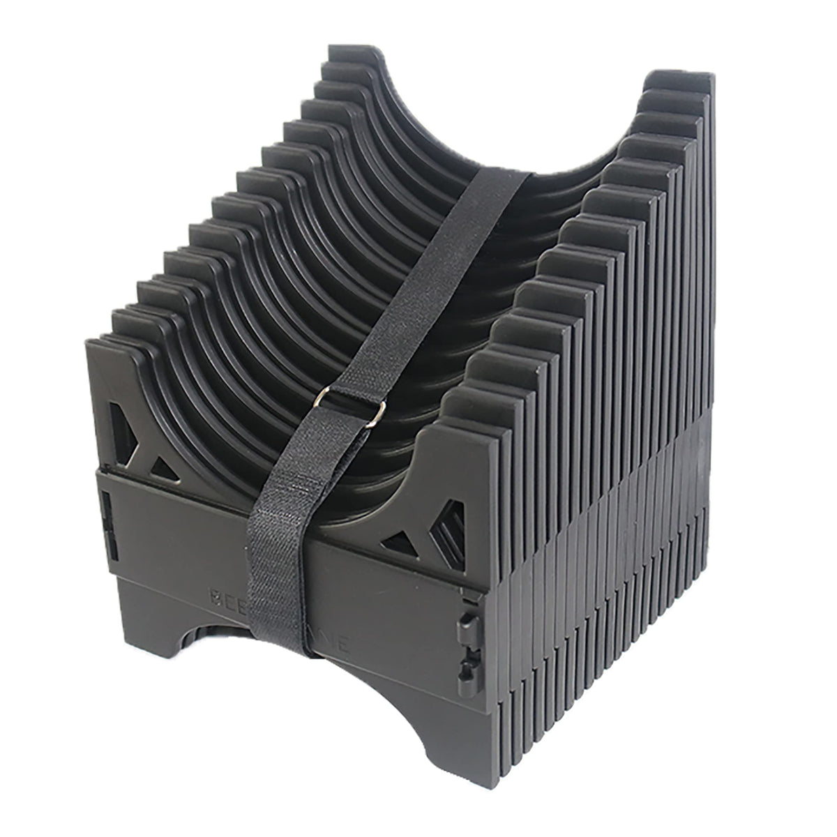 Beech Lane 20ft RV sewer hose support in use for stable drainage on uneven terrain