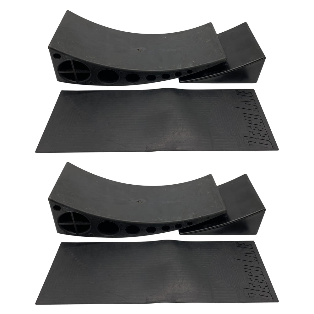 Beech Lane Camper Leveler 2-pack in use for quick, precise leveling.