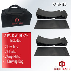 Beech Lane camper leveler bag shows portable storage and quick transport.