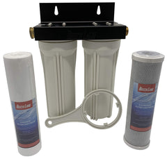 Beech Lane external rv dual water filter system for rugged on-the-road use