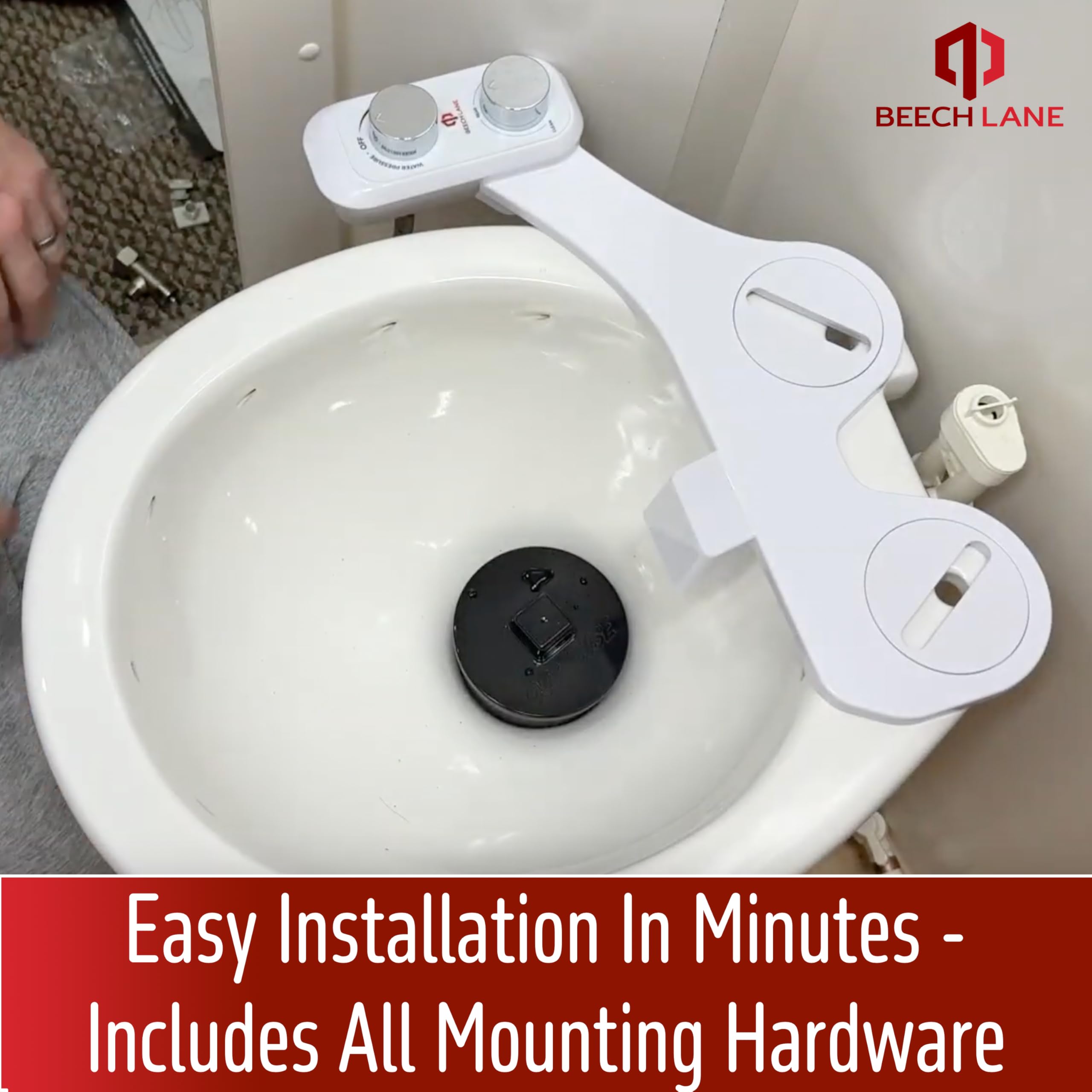 Beech Lane RV Bidet non-electric design emphasizes simple, quiet operation.