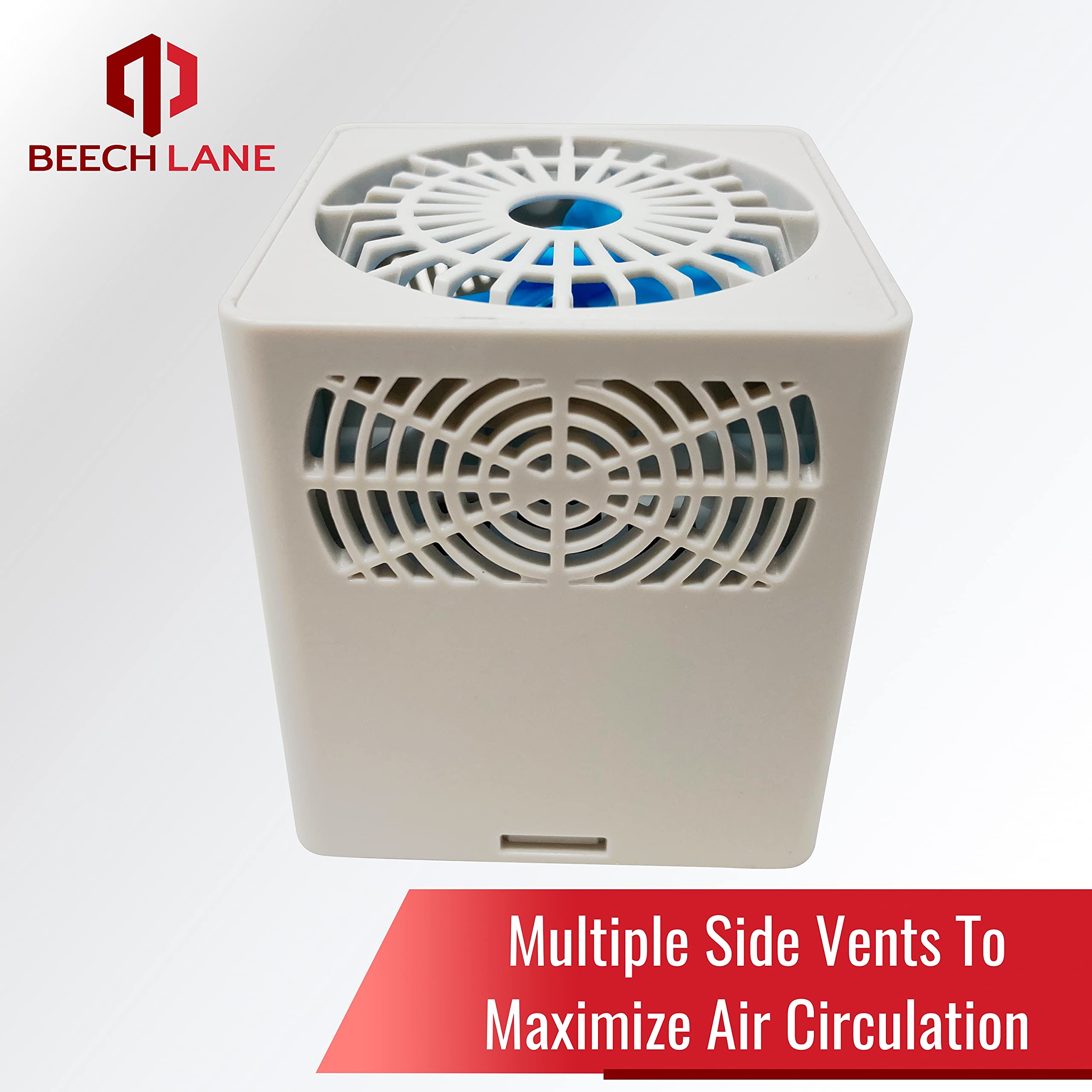 Beech Lane fridge fan durable construction withstands travel vibrations.