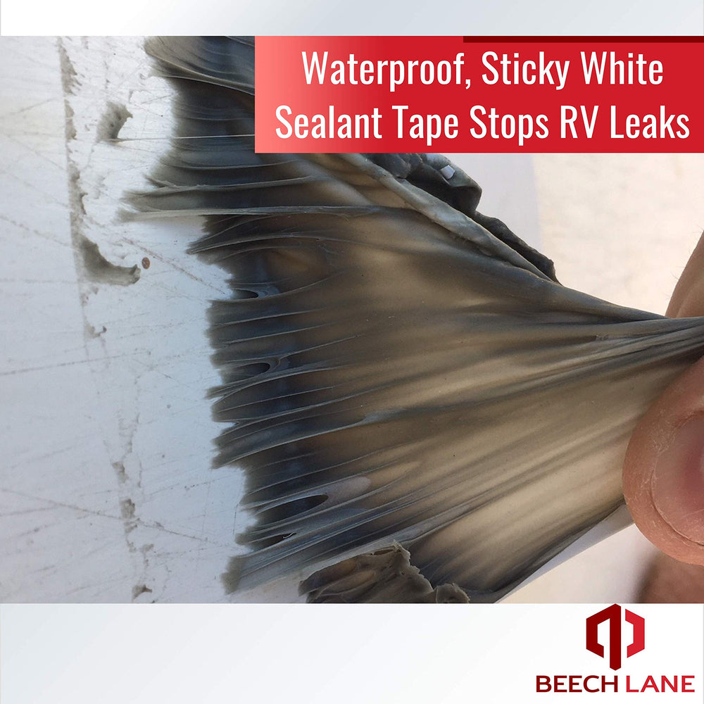 Beech Lane RV Tape flexes to seal curved roof areas without cracking