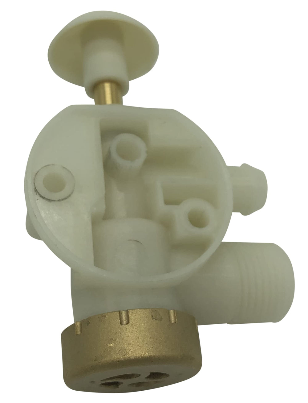 Beech Lane RV valve with brass end cap for leak resistance