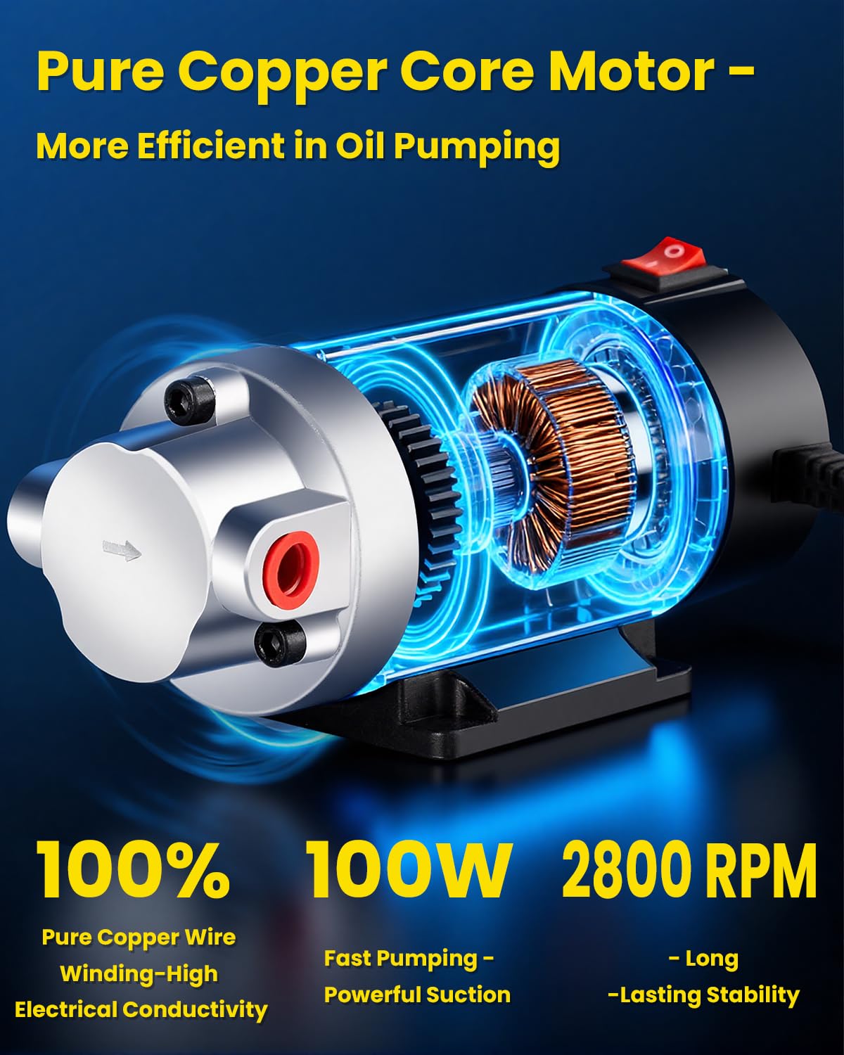 BEEDEFUL oil extractor hose assembly enabling spill-free operation during fluid transfers.
