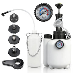 Beefire 3L brake bleeder kit with pressure gauge for precise fluid changes.