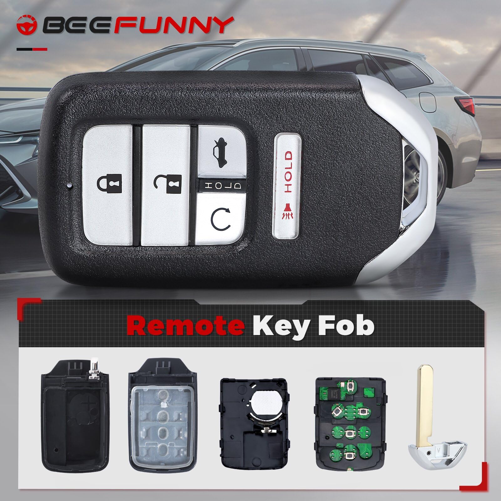 Beefunny Honda Accord remote board and chip for stable performance