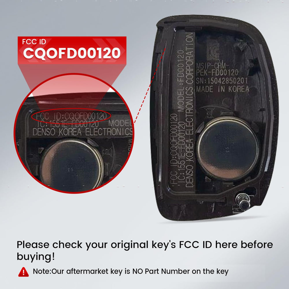 Beefunny battery installed view, Hyundai Sonata fob, quick start ready.