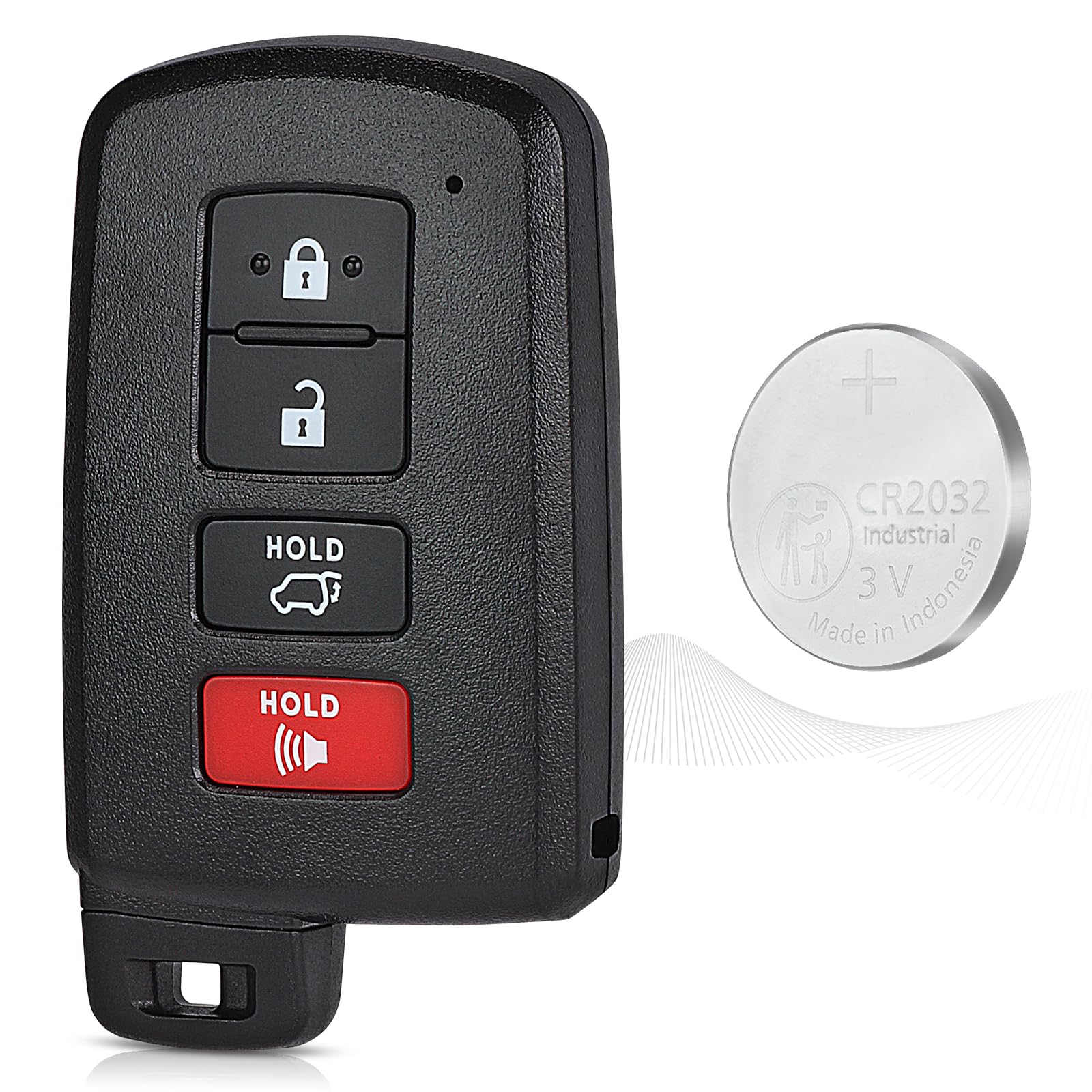 Beefunny RAV4 key fob full remote with four buttons for easy car access.