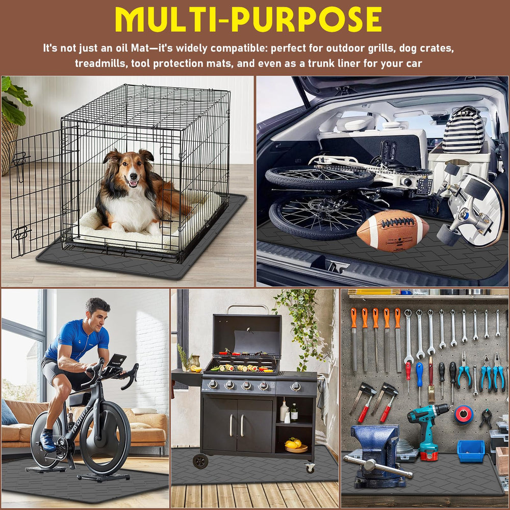 beenxmyy non-slip under car mat keeps position during maintenance