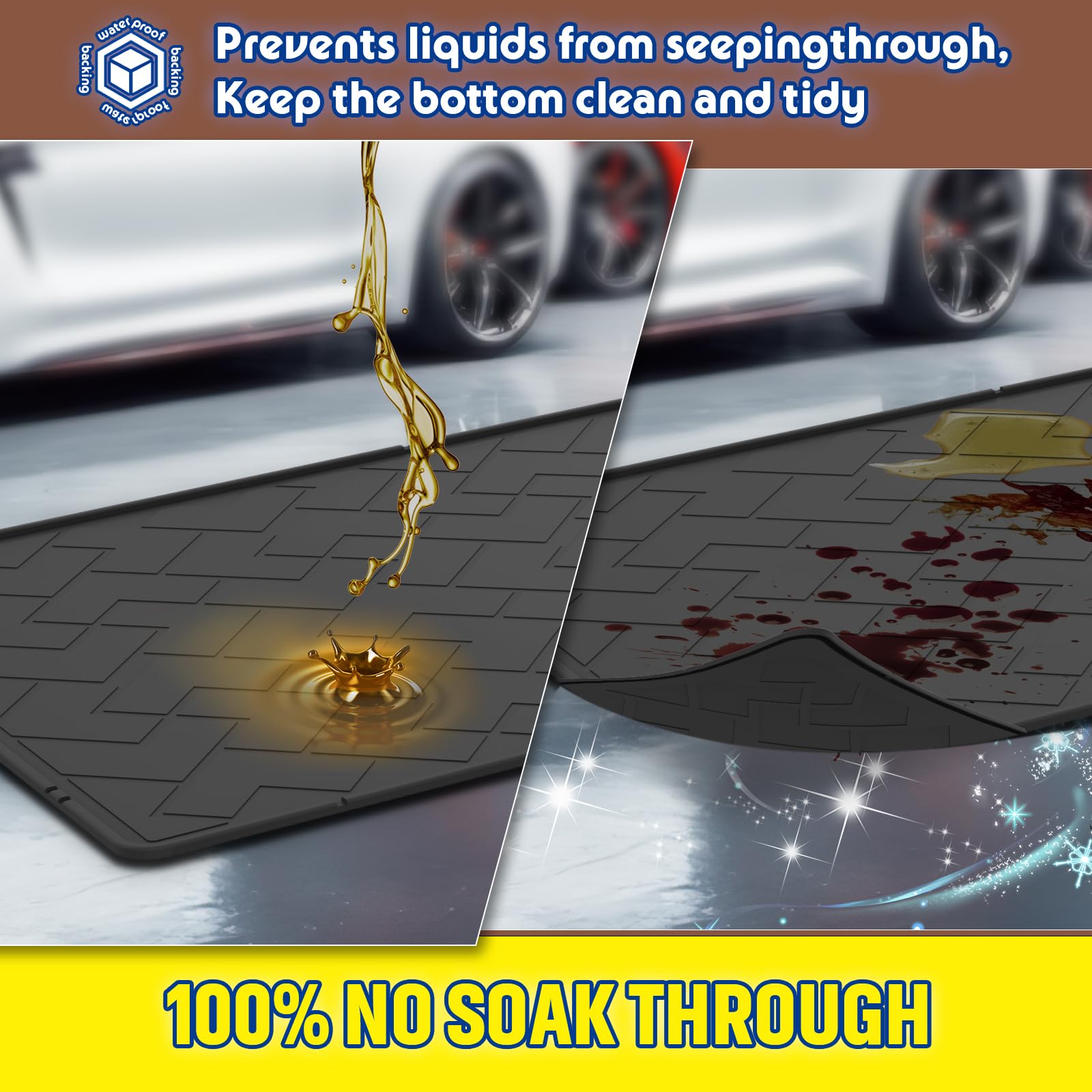 beenxmyy reusable mat cleans easily and resists absorbing dirty oil