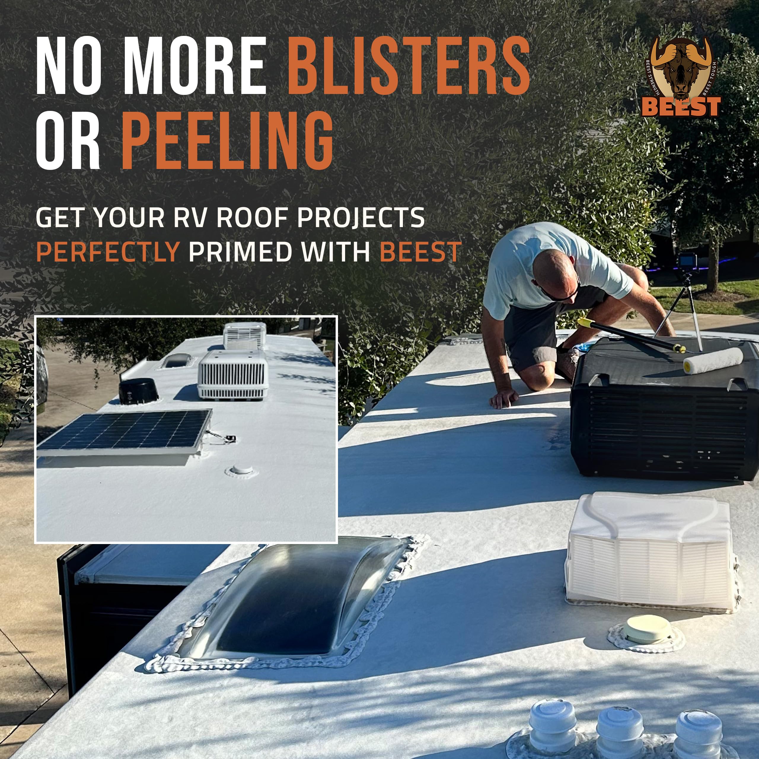 One gallon BEEST primer covers up to 250 sq ft.