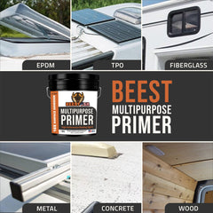 BEEST primer used on EPDM roof enhances bonding.
