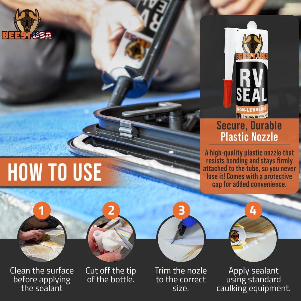 BEEST sealant along roof edge prevents water intrusion