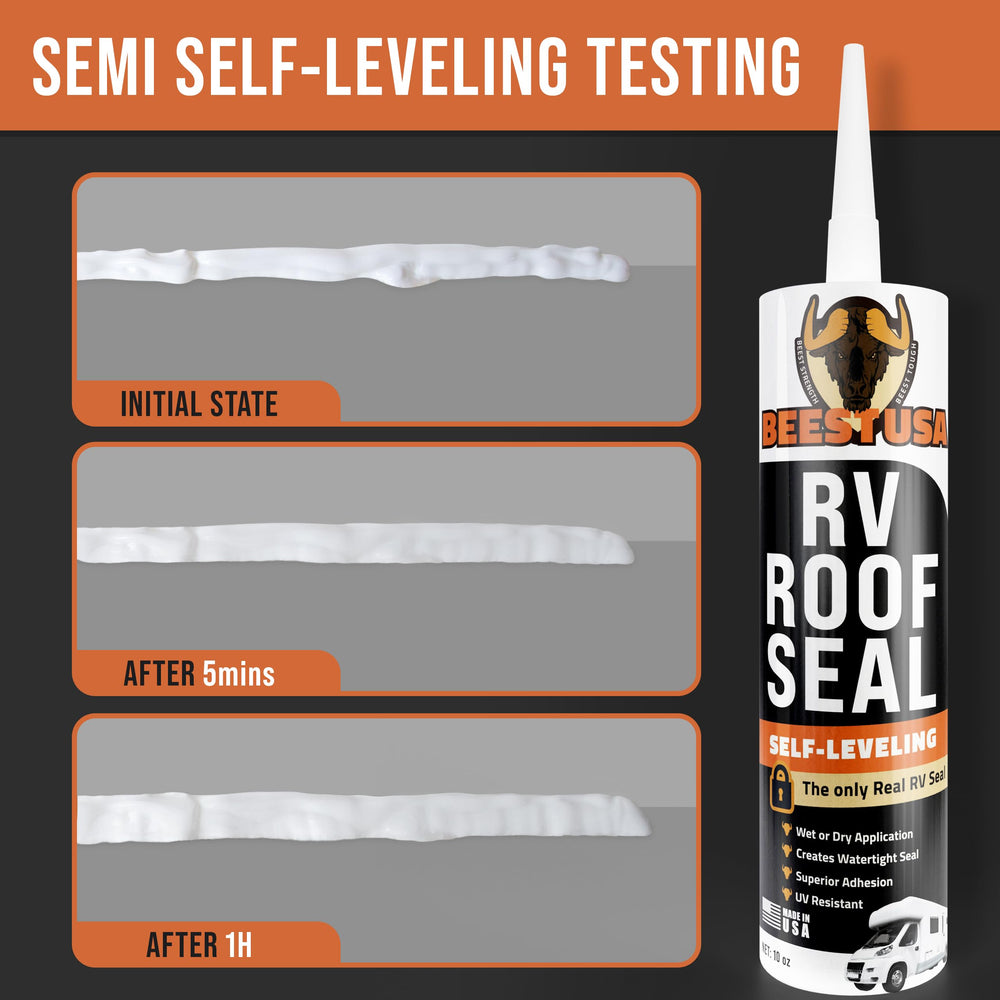 BEEST RV roof sealant compatible with camper roof materials for professionals