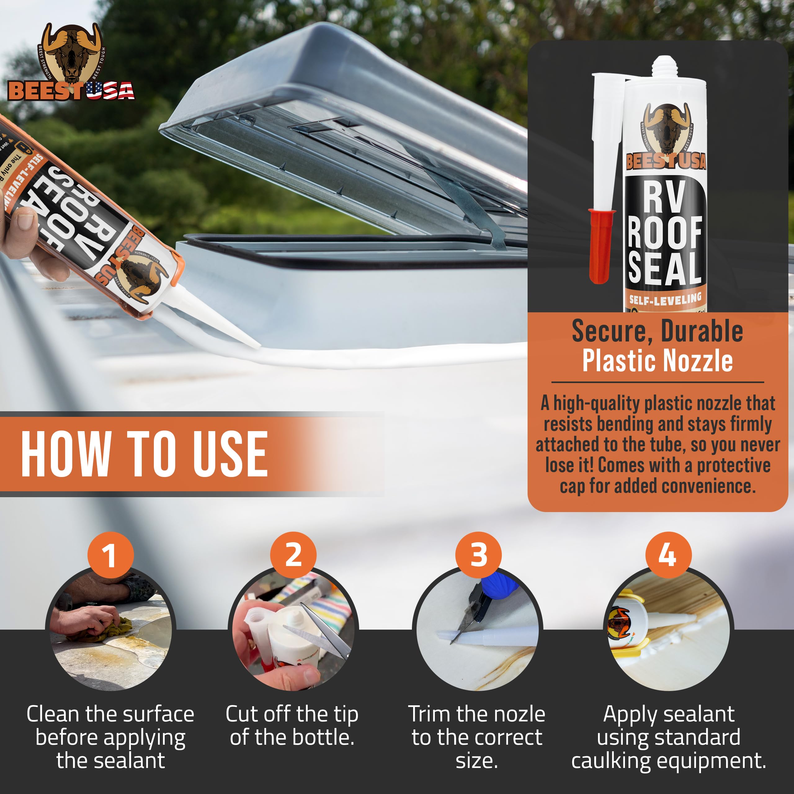 BEEST sealant in easy-to-use tube highlighting straightforward application