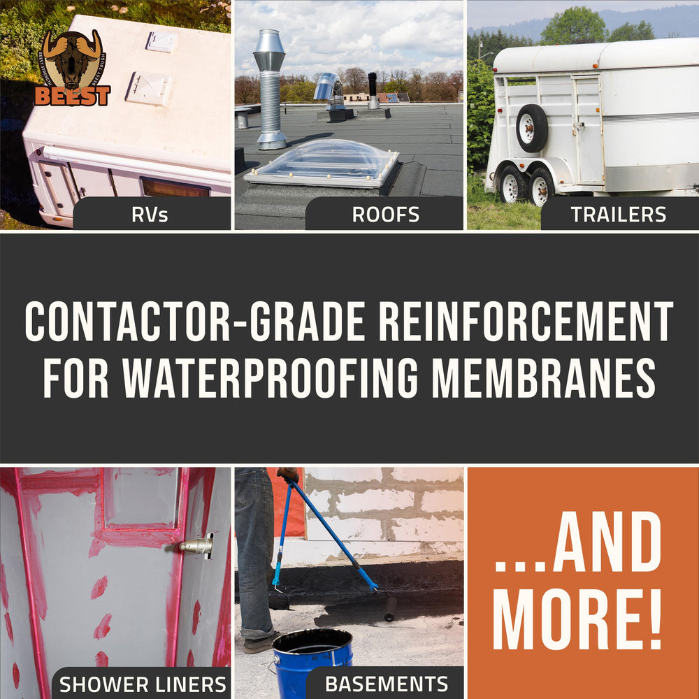 BEEST SeamSecure layers embedded in coating create a robust waterproofing system.