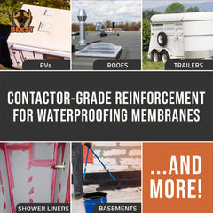 BEEST SeamSecure layers embedded in coating create a robust waterproofing system.