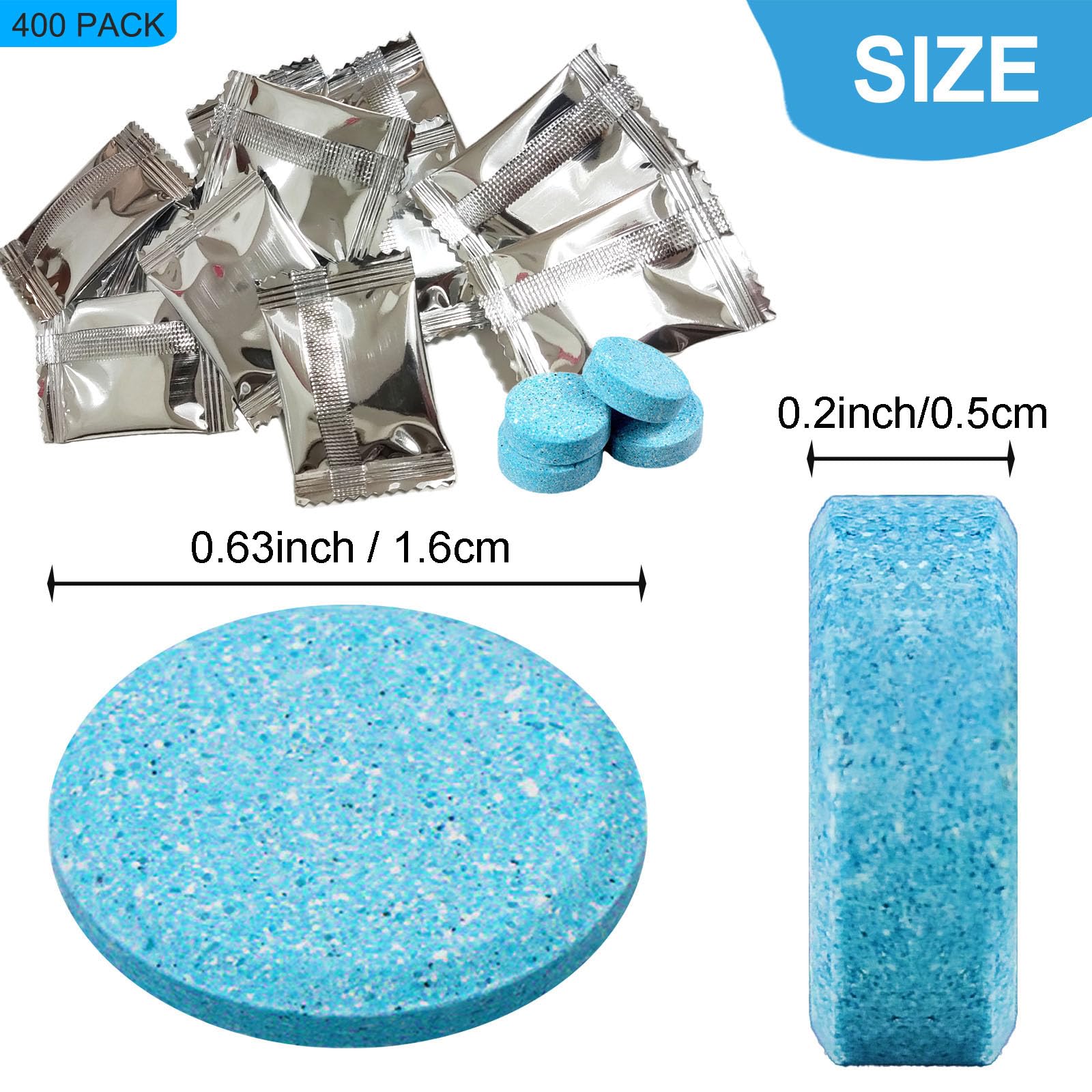 Beieverluck 400-piece packaging showing convenient individually wrapped tablets