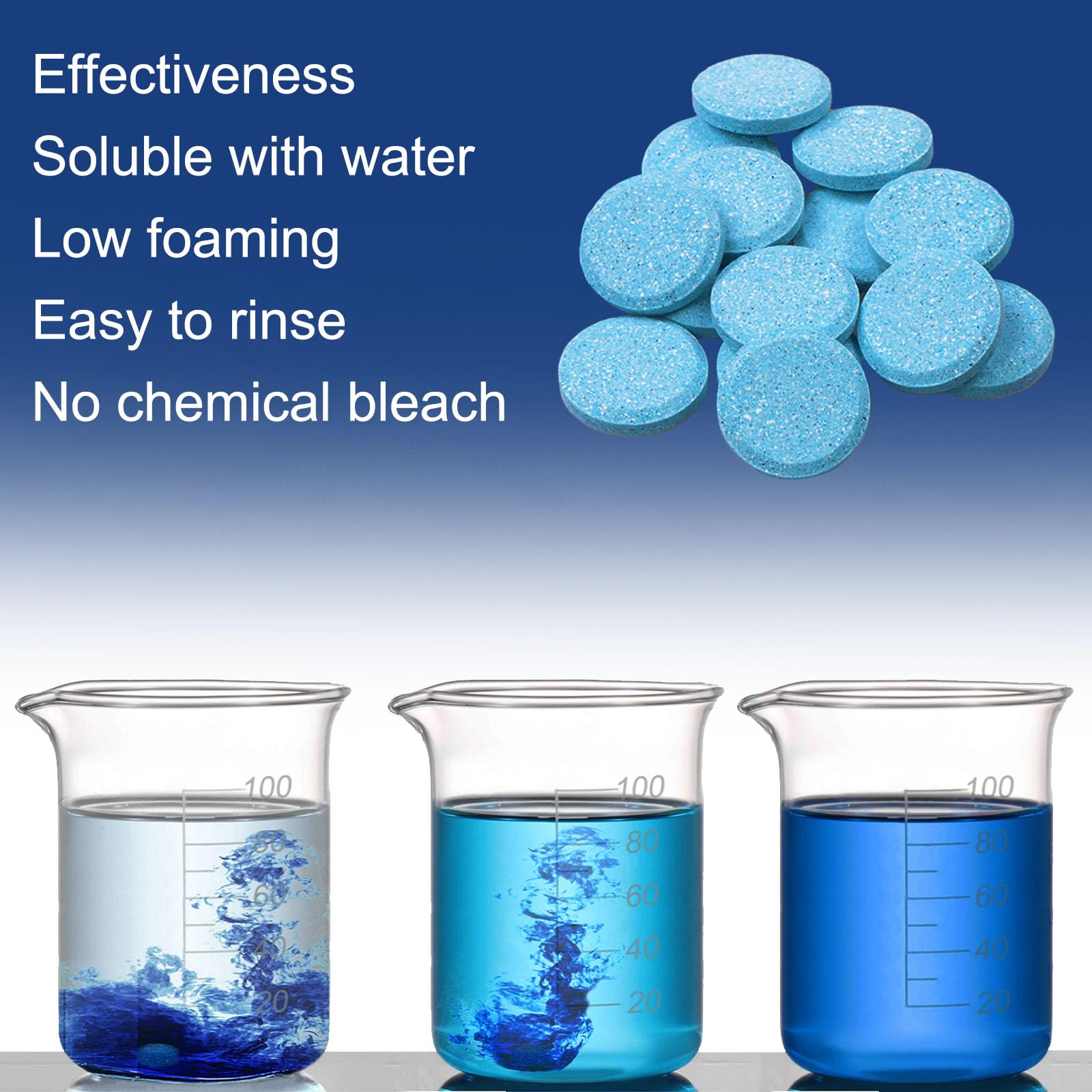Beieverluck dissolving tablet in water to deliver streak-free windshield cleaning
