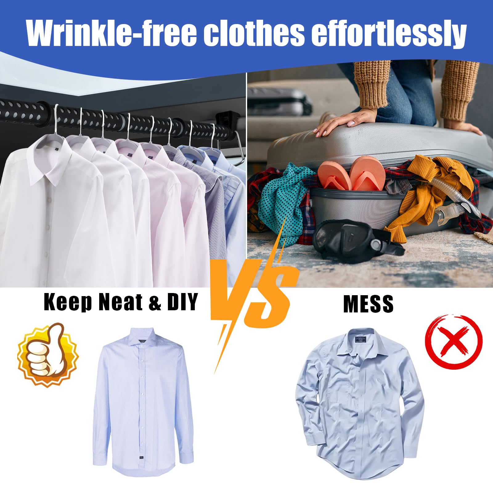 Beinhome rubber sleeves prevent hangers from sliding