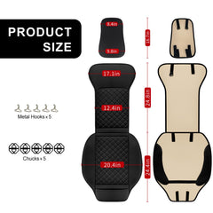 BEITK leather front seat covers universal fit for SUVs and trucks