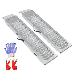 BEJONI 40-inch steel shed ramps assembly shown for easy shed and trailer loading.