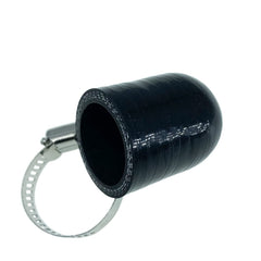 Bekelan 1-inch silicone coolant cap with clamp seals high-temperature ports.