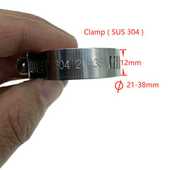 Bekelan stainless clamps accompany reinforced cap for secure, rust-free sealing.