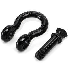 Bekith heavy-duty shackle with black coating resists rust during off-road recovery.