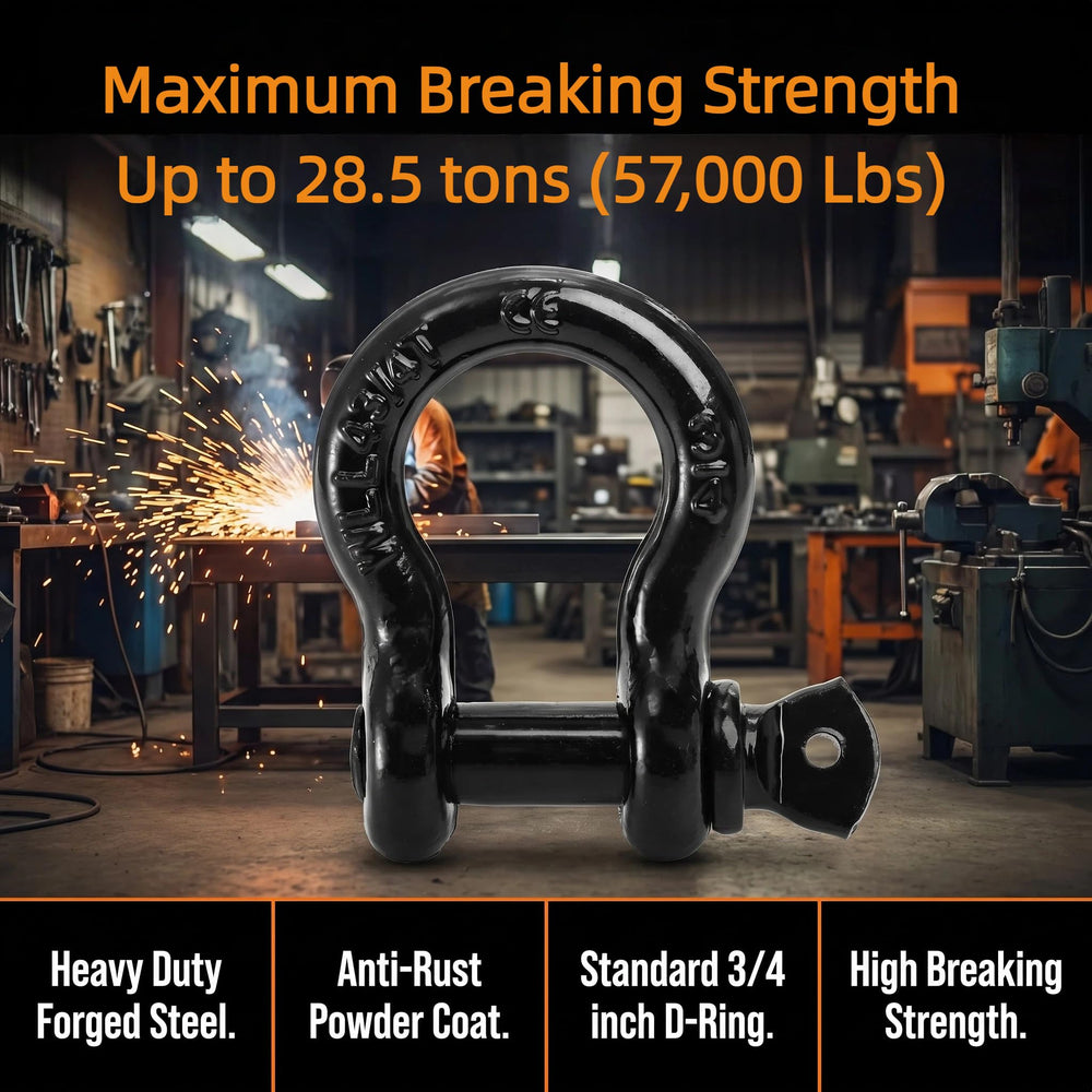 Bekith shackle 3-4 inch fits ATV, UTV, SUV and trucks.