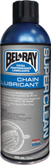 Bel-Ray Super Clean Chain Lube aerosol for street and race chains, reducing fling-off and wear.