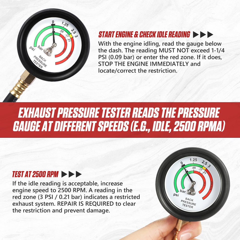 BELEY tester in use on a vehicle for on-vehicle exhaust testing