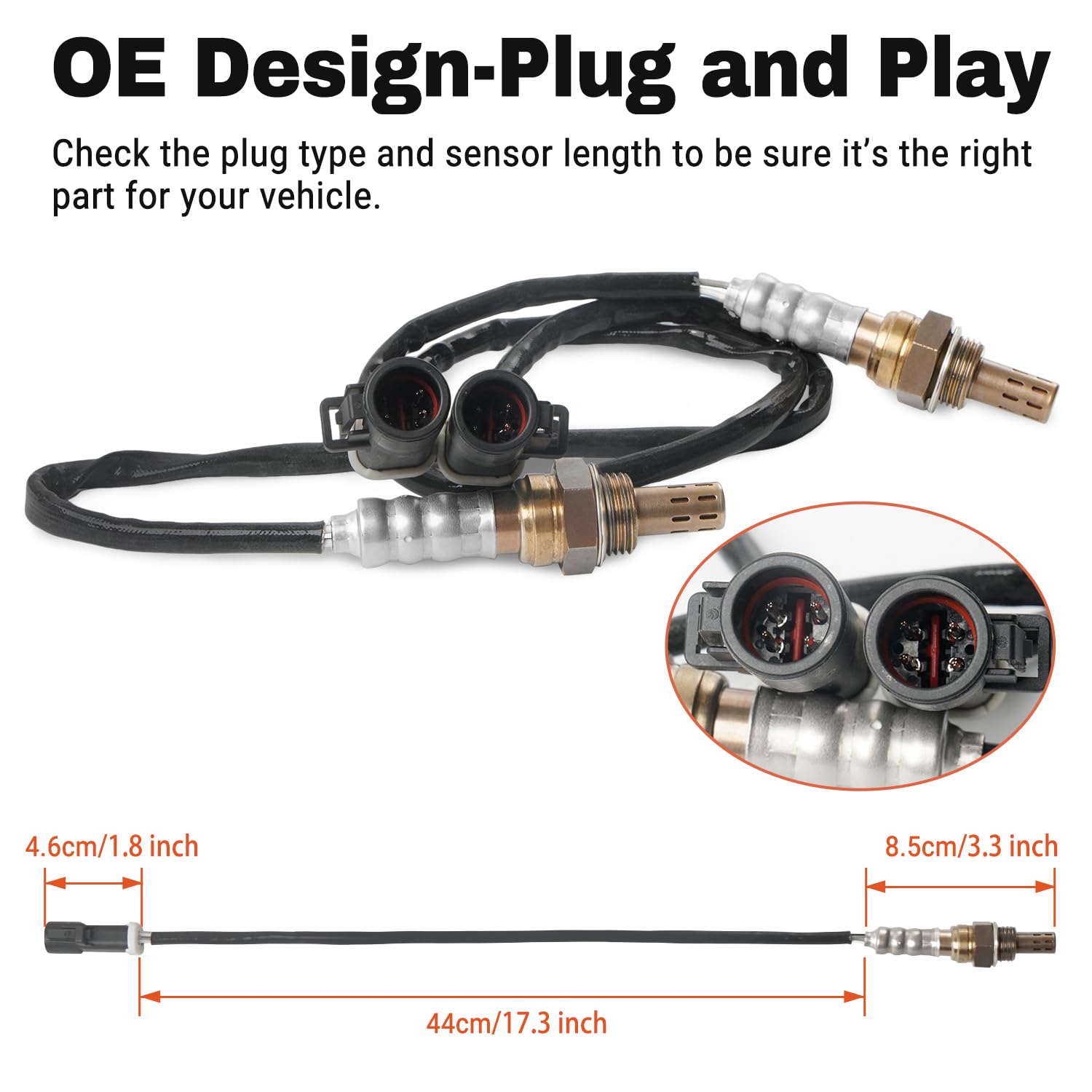 Belkebir 15717 rear oxygen sensor suitable for downstream diagnostics on popular models.