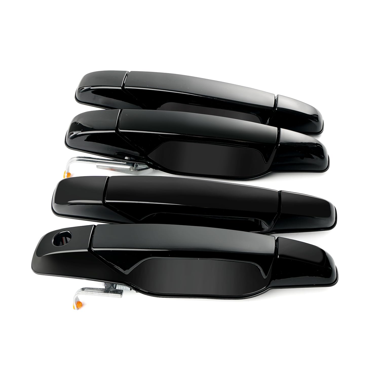 BELKEBIR 4Pcs black exterior door handle for front driver easy OEM style replacement