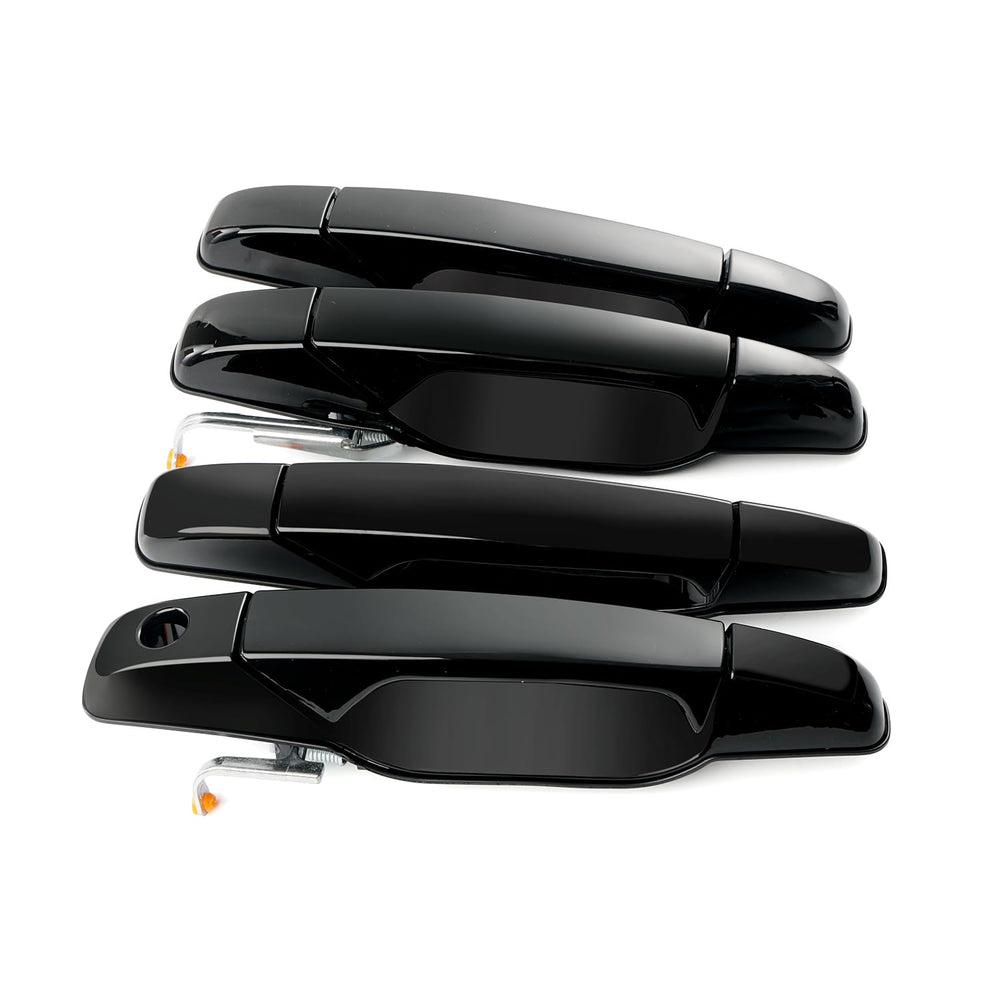 BELKEBIR 4Pcs black exterior door handle for front driver easy OEM style replacement