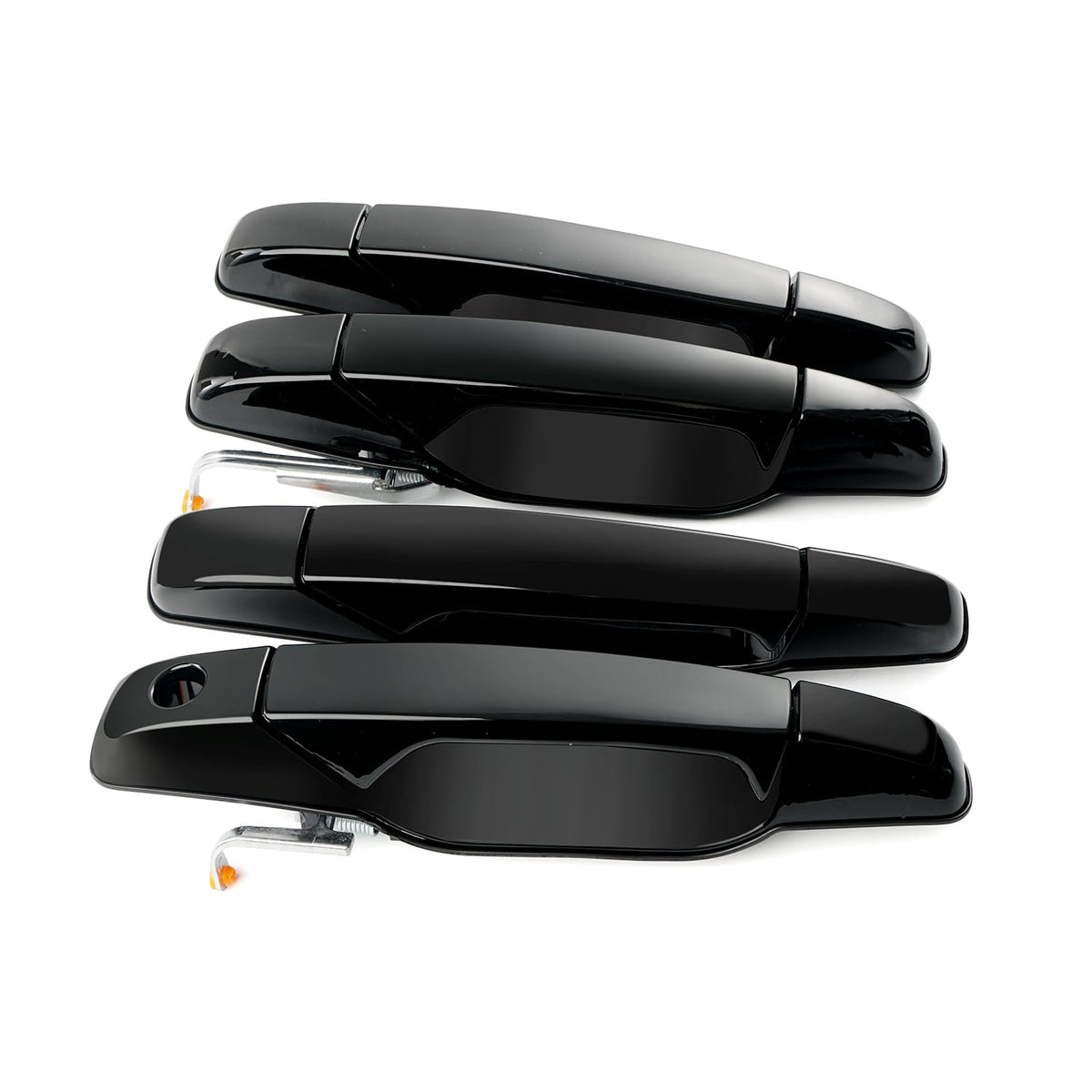 BELKEBIR 4Pcs black exterior door handle for front driver easy OEM style replacement