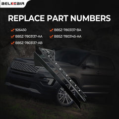 Belkebir A-Pillar kit install closeup shows pre-installed clips for easy installation.