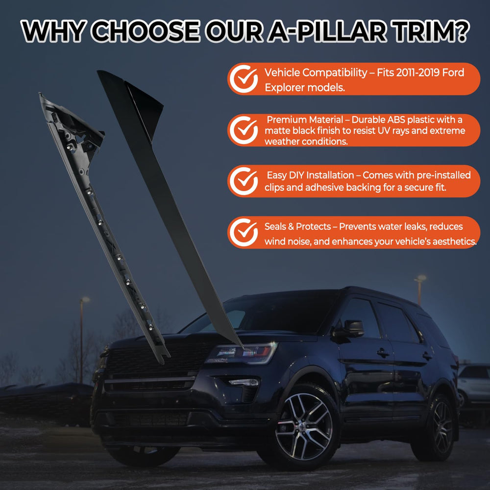 BELKEBIR A-Pillar replacement-look trim for an OEM-like appearance