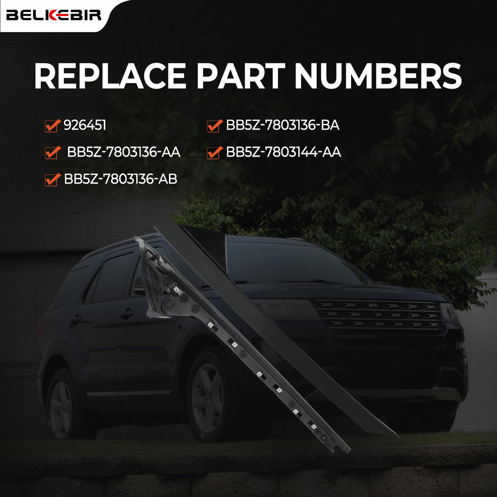 BELKEBIR A-Pillar trim with preinstalled clips enables easy installation