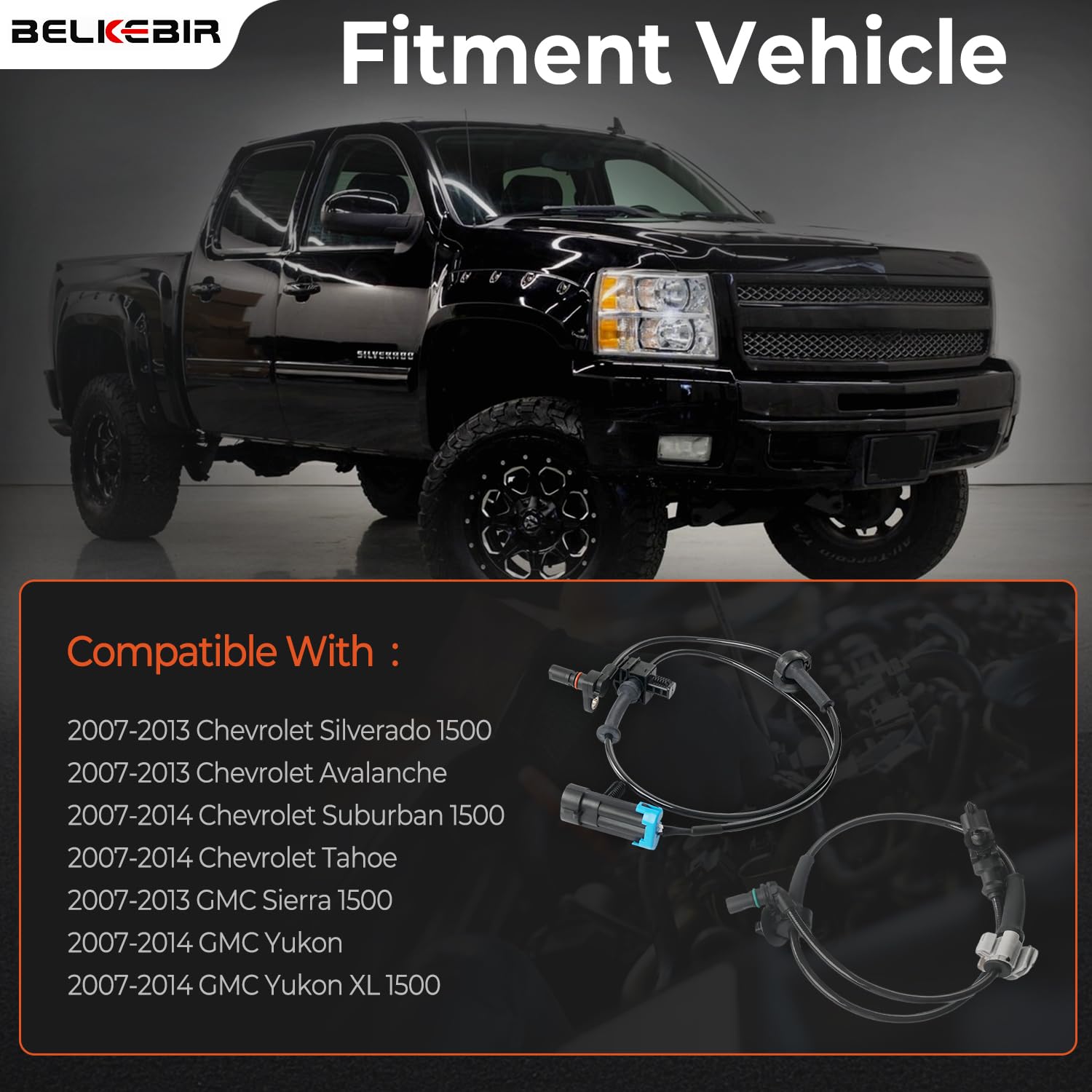 BELKEBIR ABS wheel sensor front-right preserves anti-lock braking system