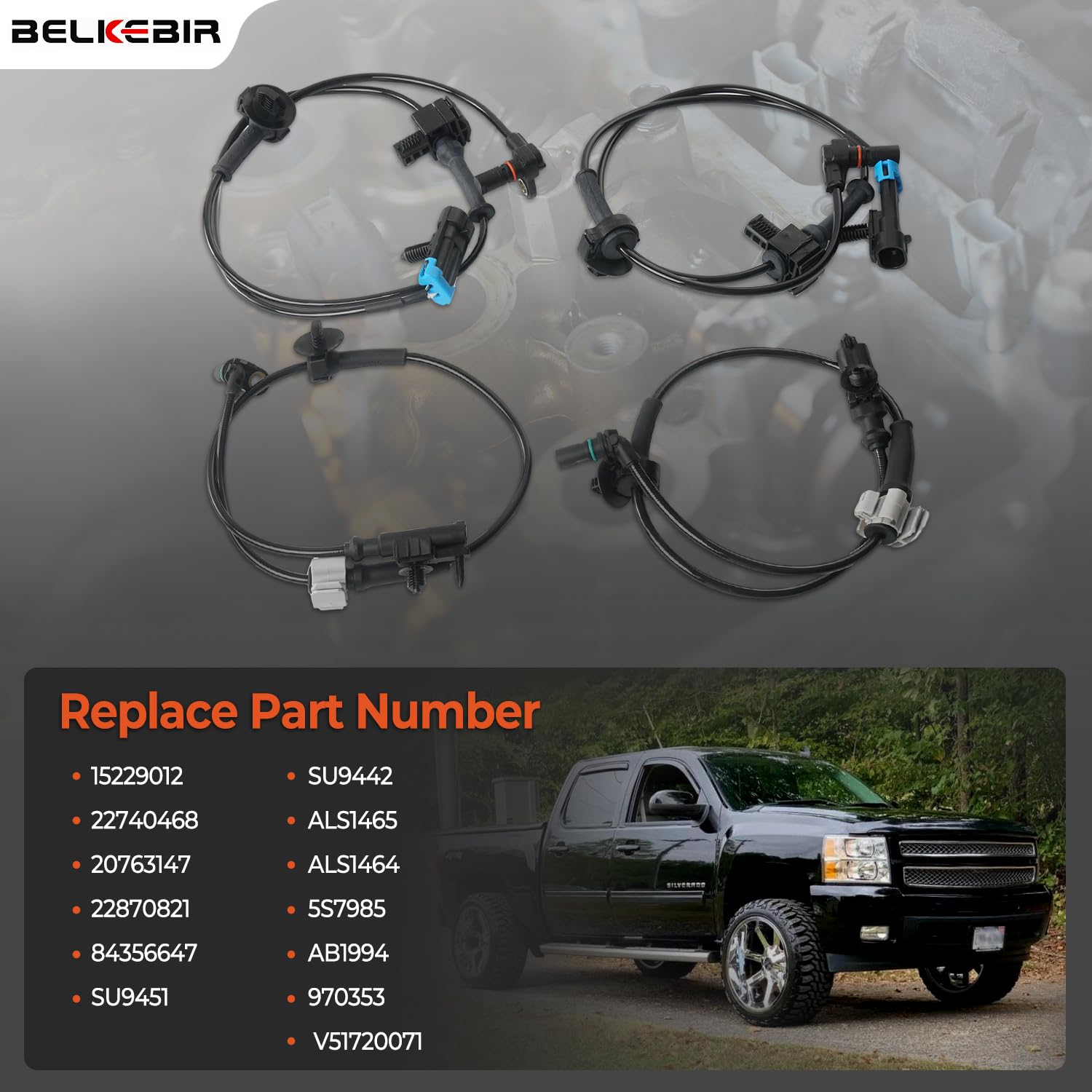 BELKEBIR ABS wheel sensor rear-left helps prevent ABS warning lights