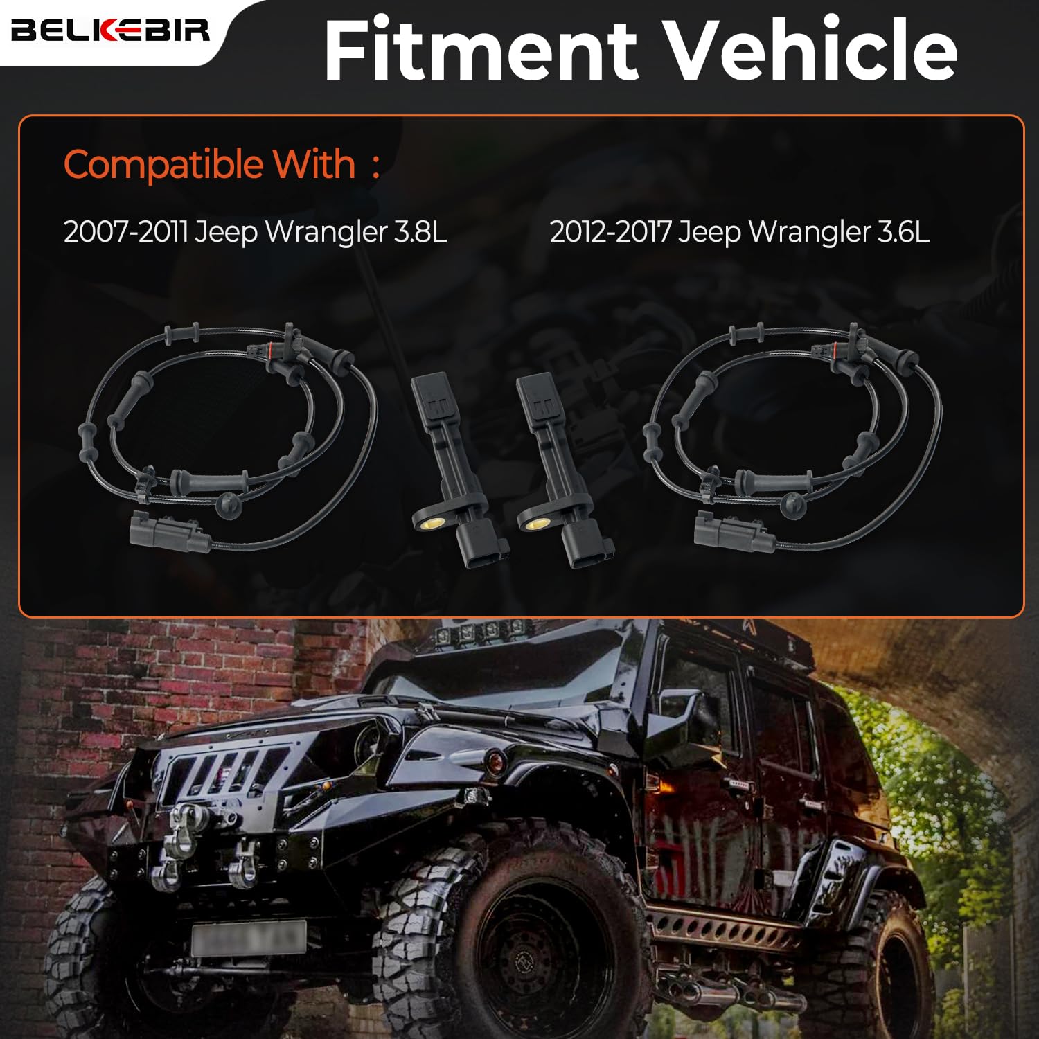 BELKEBIR ABS wheel speed sensor front right ensures accurate signals