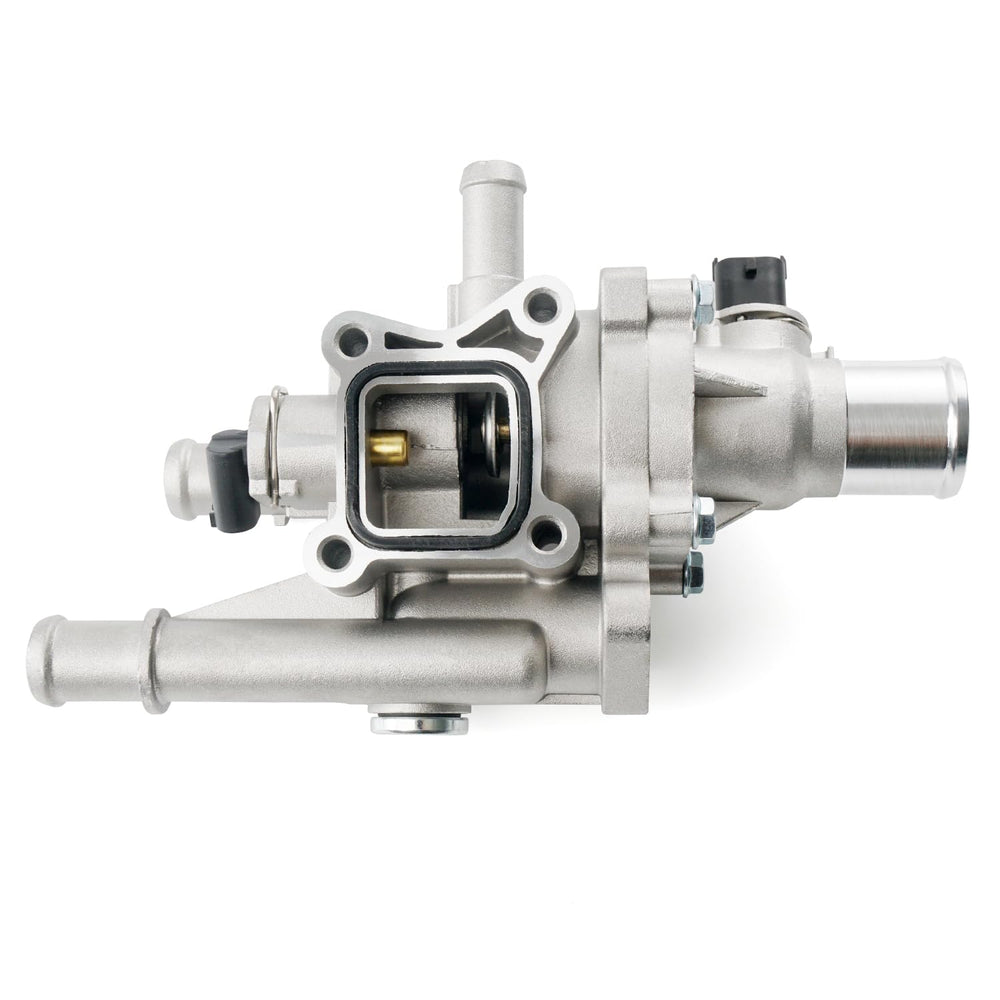 BELKEBIR aluminum thermostat housing with sensor ensures reliable engine cooling.
