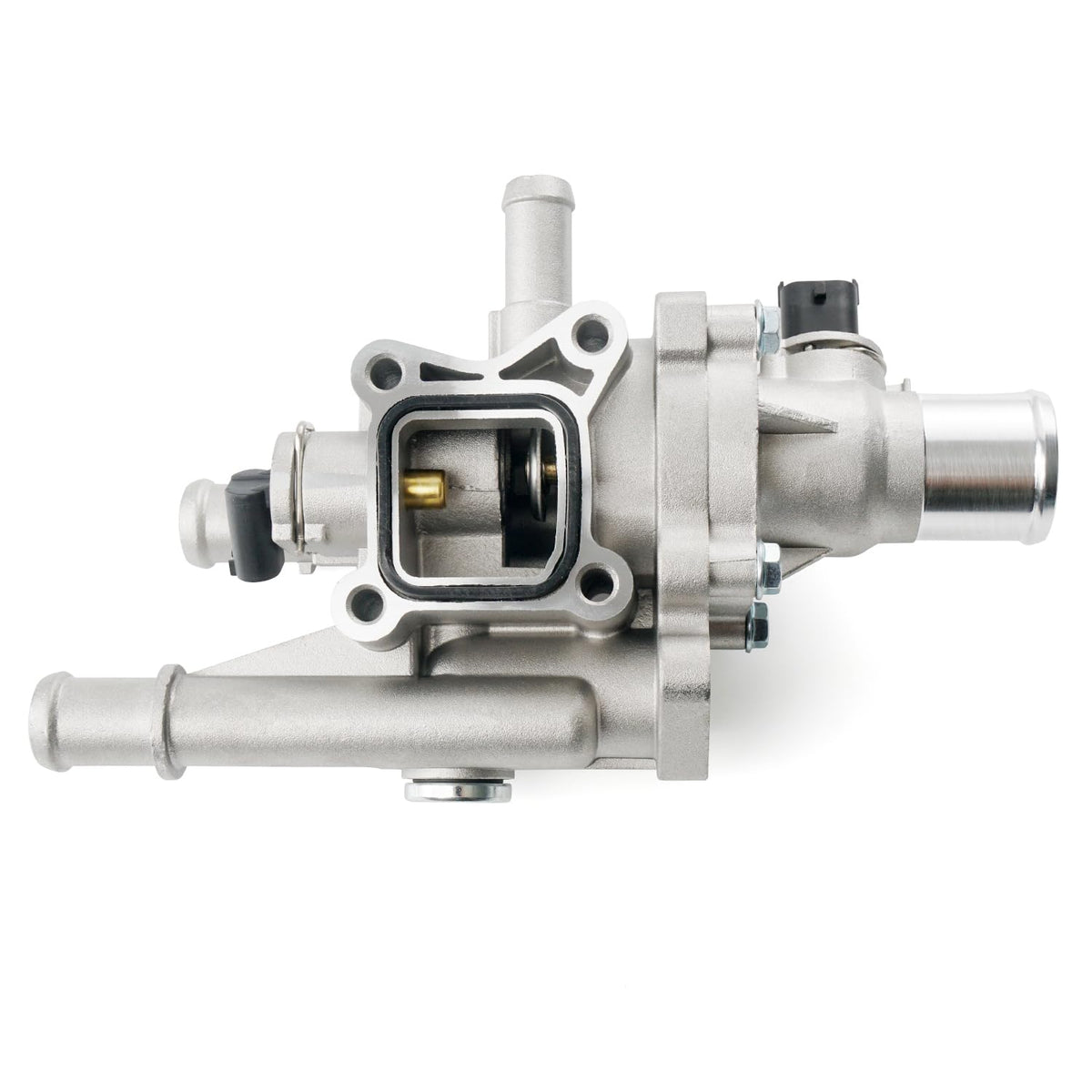 BELKEBIR aluminum thermostat housing with sensor ensures reliable engine cooling.