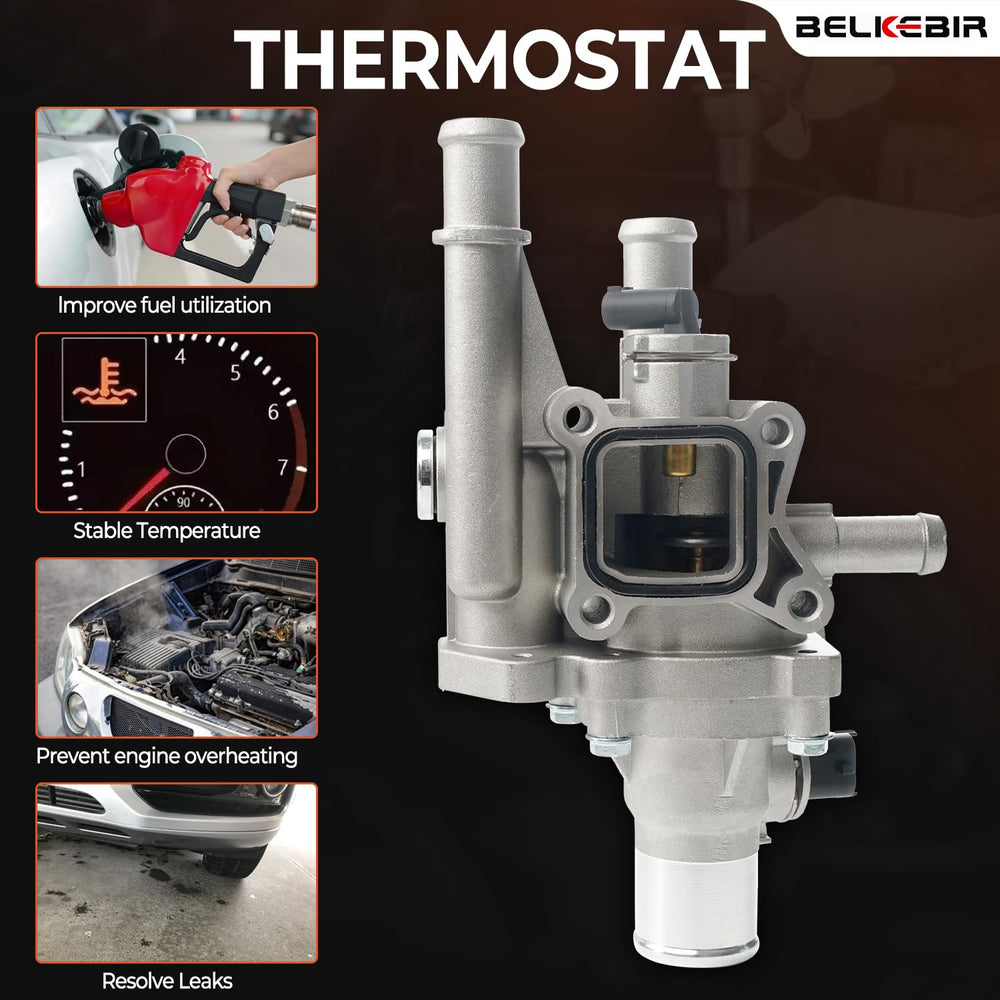 BELKEBIR housing kit includes thermostat, sensor, and gasket for easy installation.