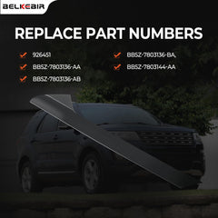 BELKEBIR A-Pillar trim with clips enables tool-free installation.