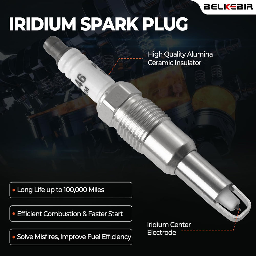 BELKEBIR high-energy ignition system visual emphasizes improved throttle response and efficiency.